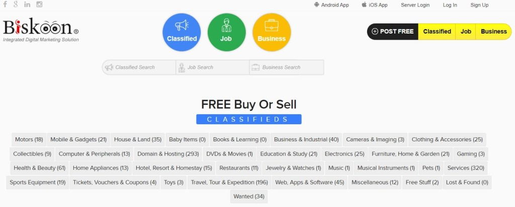 Biskoon - Free Classified Advertisement and Online Marketing in Nepal
