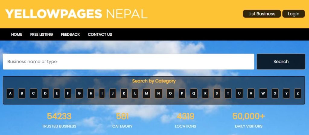 Yellowpages Nepal, Business Directory of Nepal